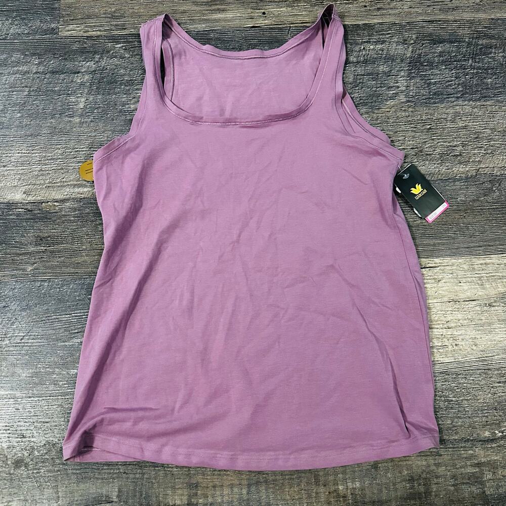 Wacoal Women's Purple Solid Scoop Neck Tank Tops Size 2XL NWT